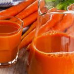 Jar of carrot juice
