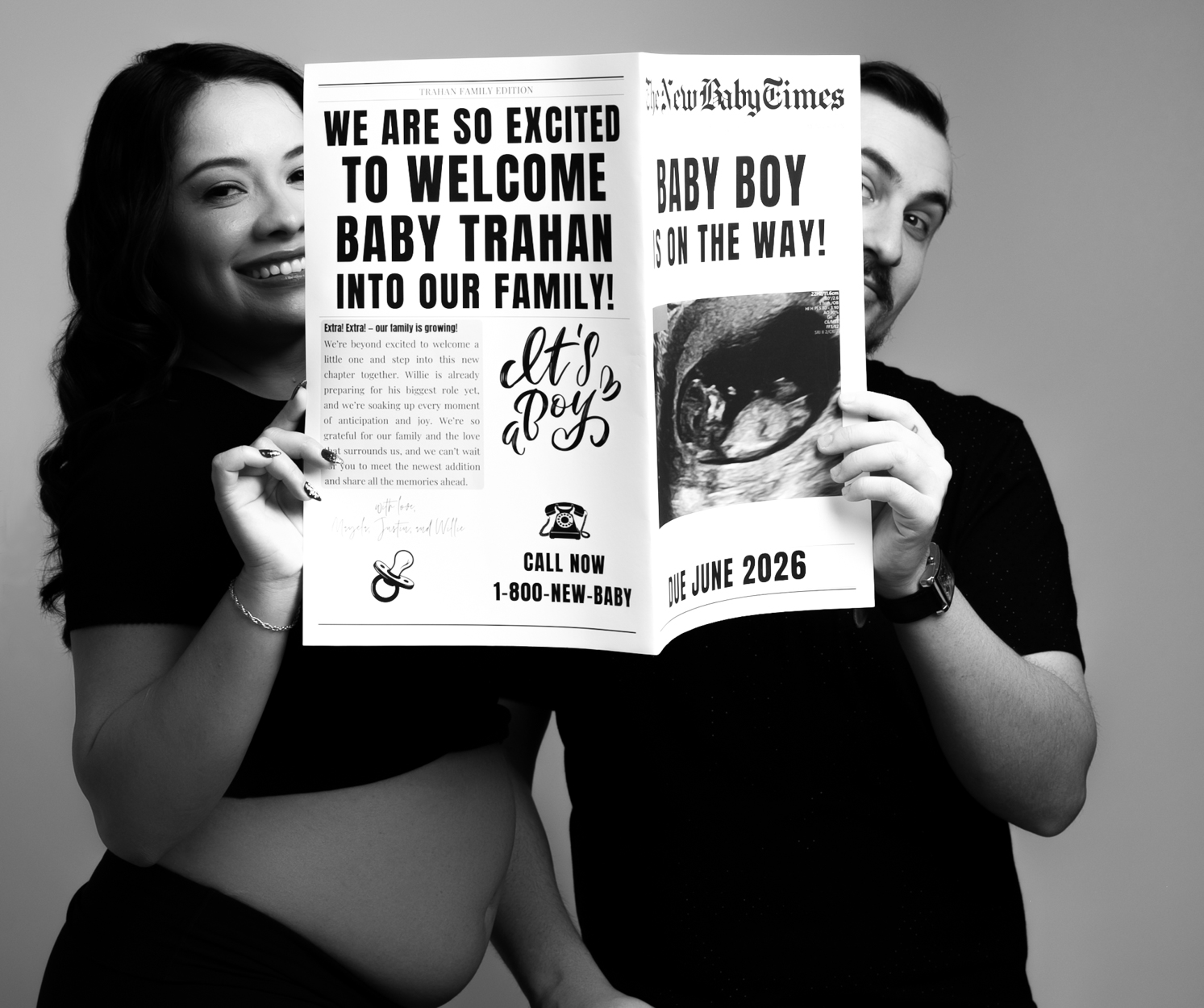 Pregnancy announcement ideas in Austin